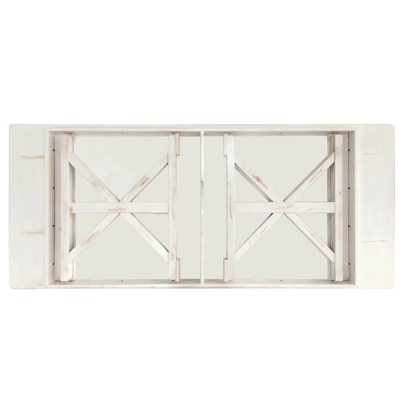Table de salle à manger pliante rectangulaire rustique en pin massif, 8' x 40