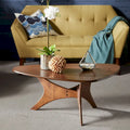 Table basse en bois triangulaire