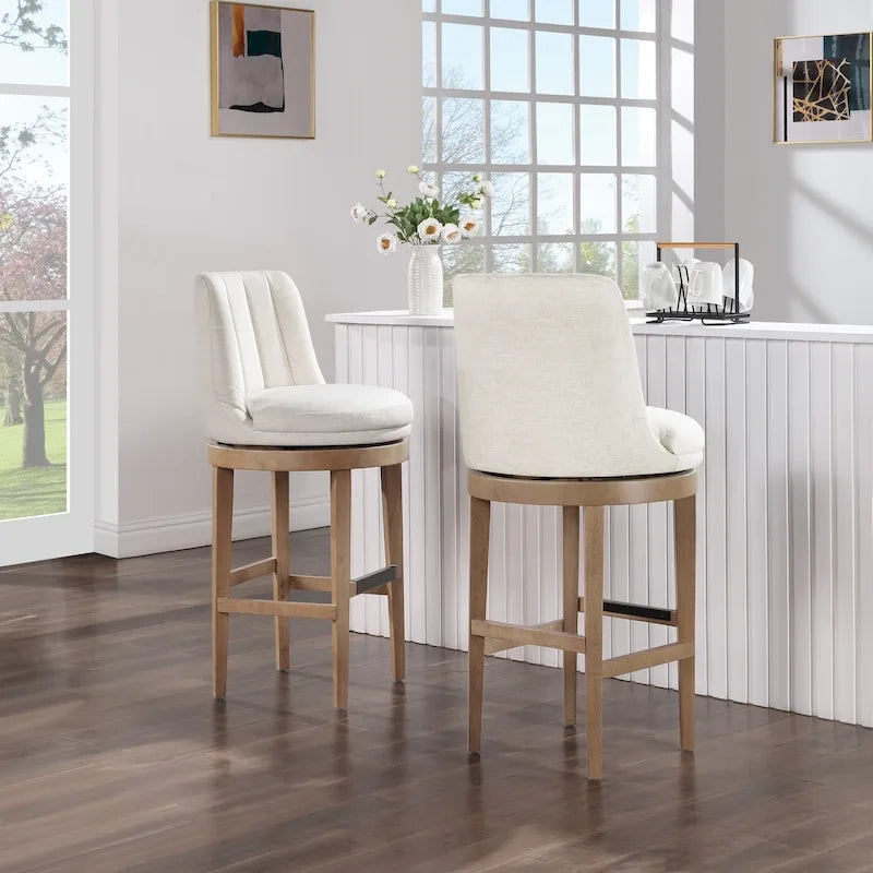 Tabouret de bar pivotant - Lot de 2