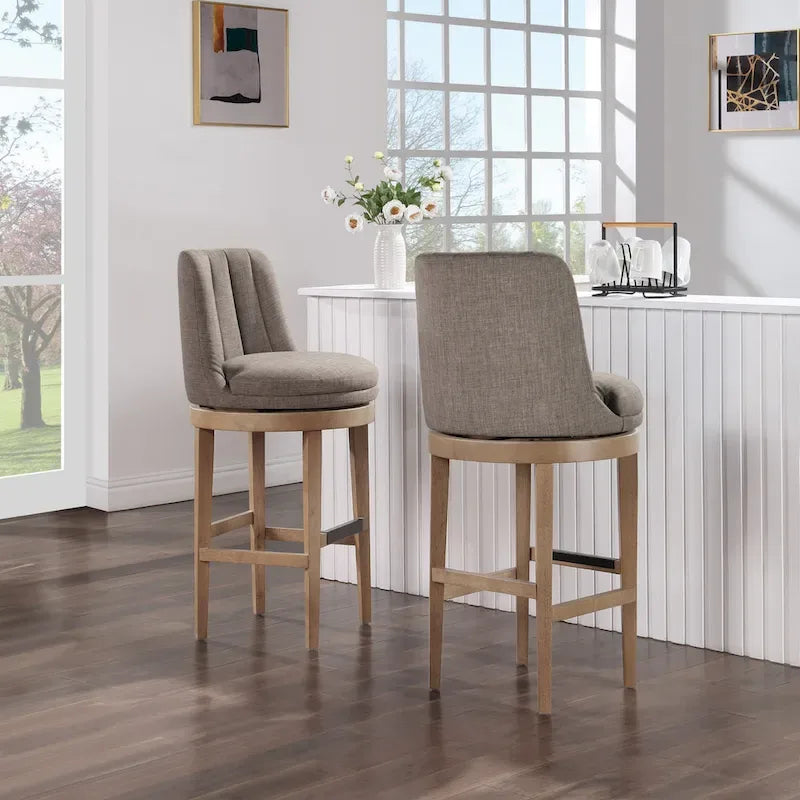 Tabouret de bar pivotant - Lot de 2