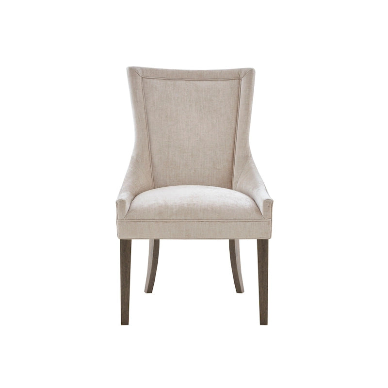 Chaises de salle à manger rembourrées avec pieds en bois (lot de 2)