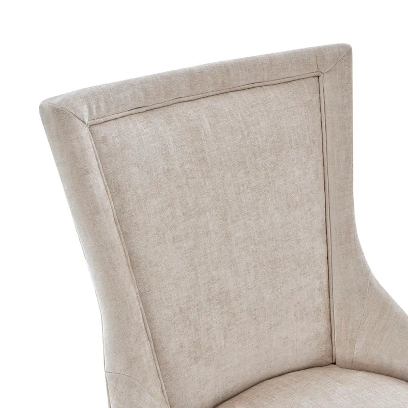 Chaises de salle à manger rembourrées avec pieds en bois (lot de 2)