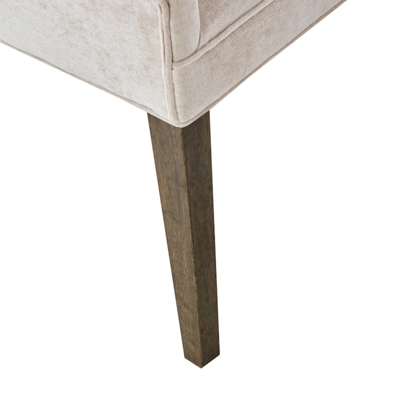 Chaises de salle à manger rembourrées avec pieds en bois (lot de 2)