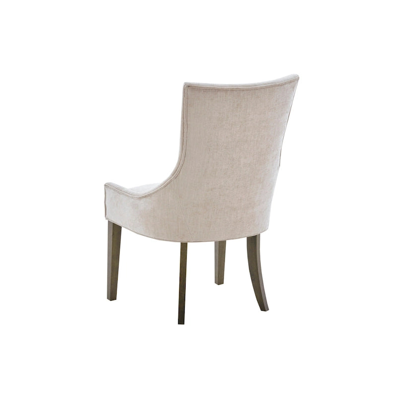 Chaises de salle à manger rembourrées avec pieds en bois (lot de 2)