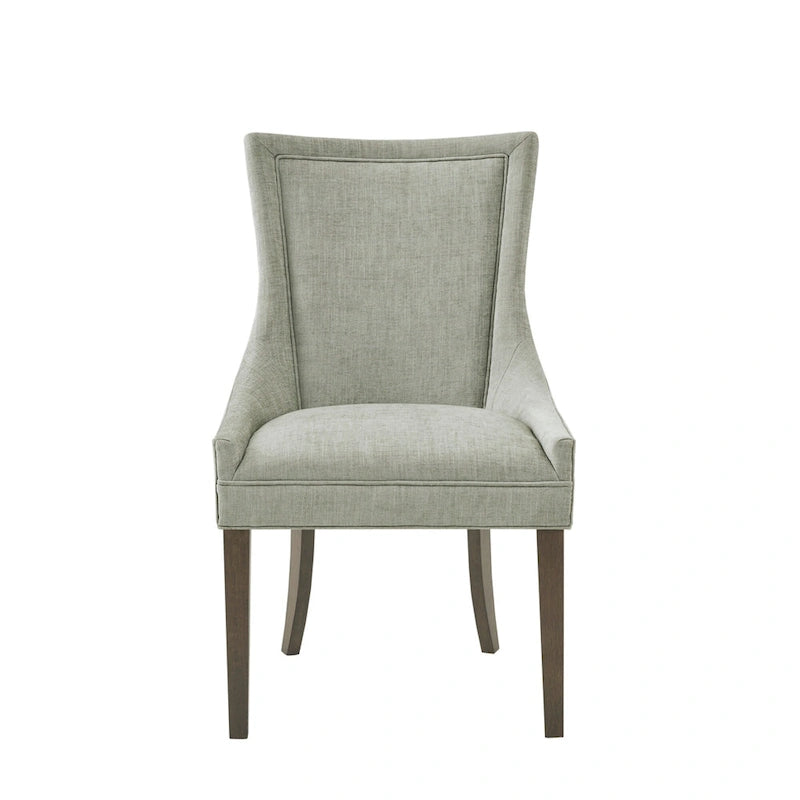 Chaises de salle à manger rembourrées avec pieds en bois (lot de 2)