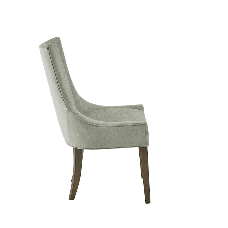 Chaises de salle à manger rembourrées avec pieds en bois (lot de 2)