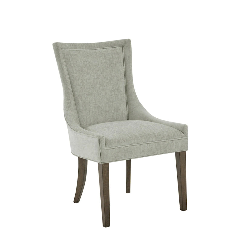 Chaises de salle à manger rembourrées avec pieds en bois (lot de 2)