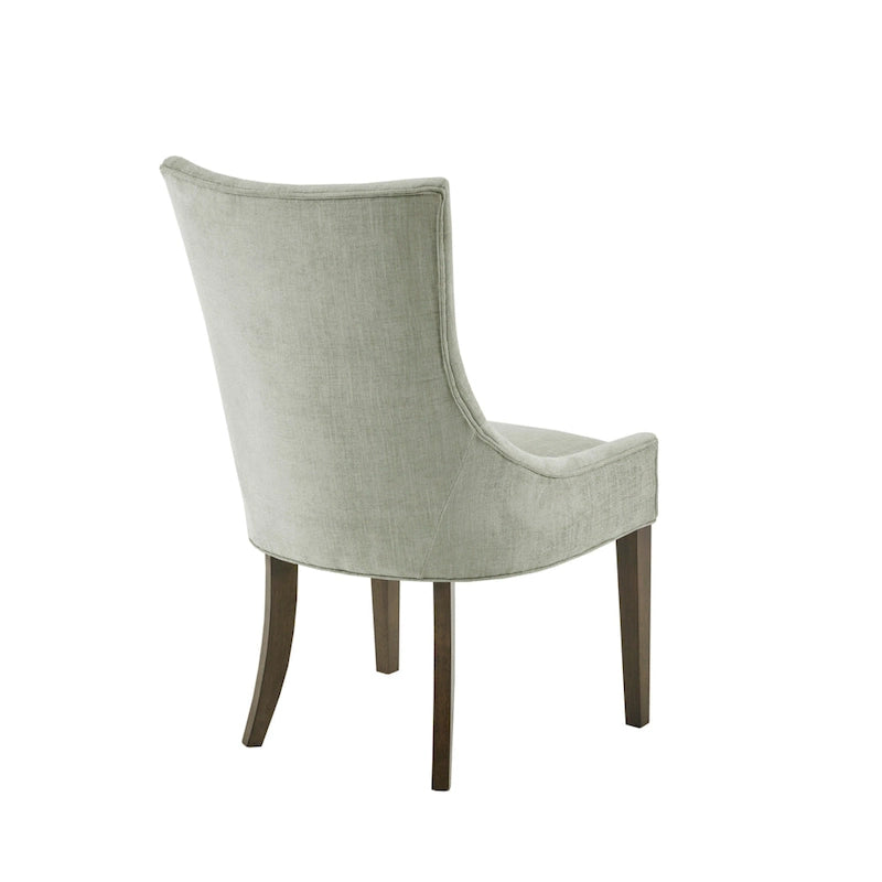 Chaises de salle à manger rembourrées avec pieds en bois (lot de 2)