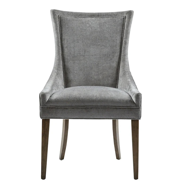 Chaises de salle à manger rembourrées avec pieds en bois (lot de 2)