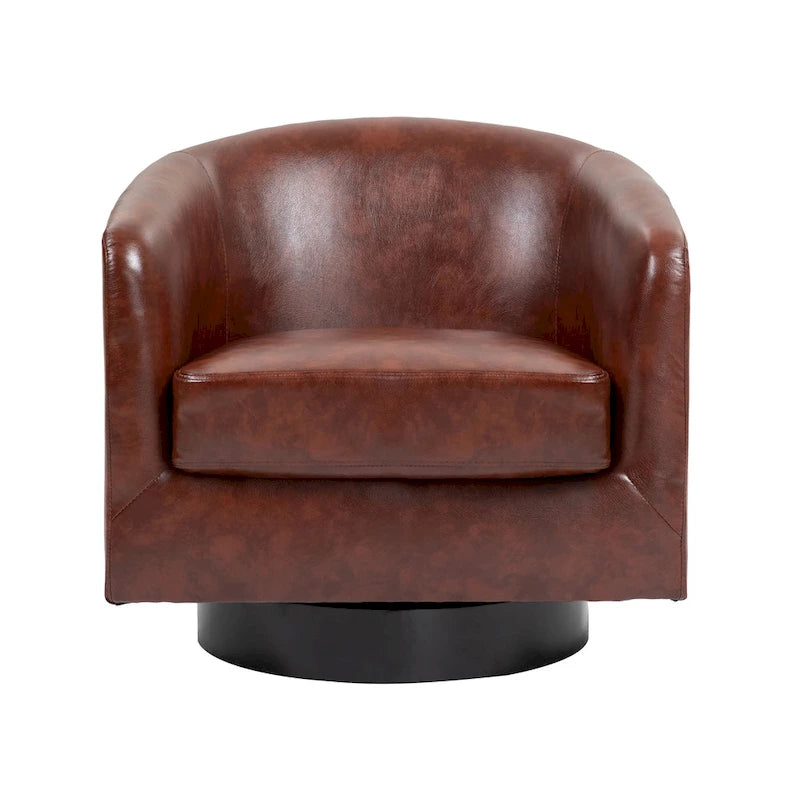 Lot de 2 fauteuils d'appoint pivotants à 360° en tissu, fauteuils baquets