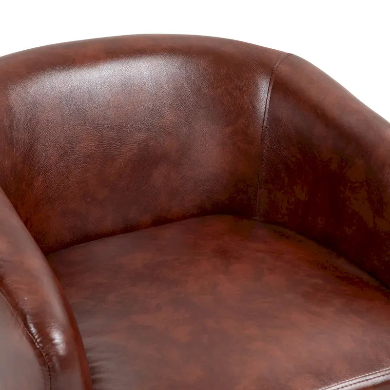 Lot de 2 fauteuils d'appoint pivotants à 360° en tissu, fauteuils baquets