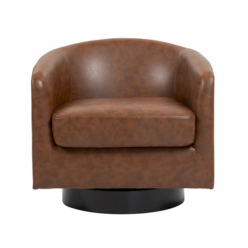 Lot de 2 fauteuils d'appoint pivotants à 360° en tissu, fauteuils baquets
