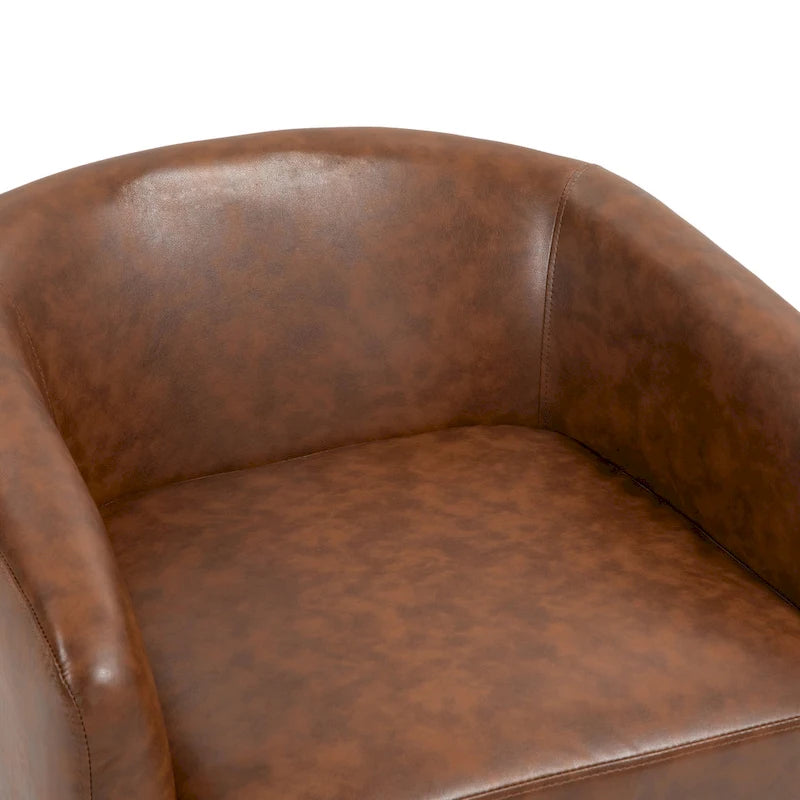 Lot de 2 fauteuils d'appoint pivotants à 360° en tissu, fauteuils baquets