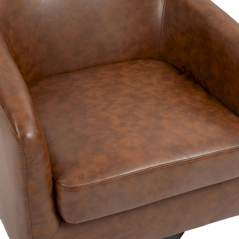 Lot de 2 fauteuils d'appoint pivotants à 360° en tissu, fauteuils baquets