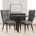 Lot de 2 chaises de salle à manger en similicuir