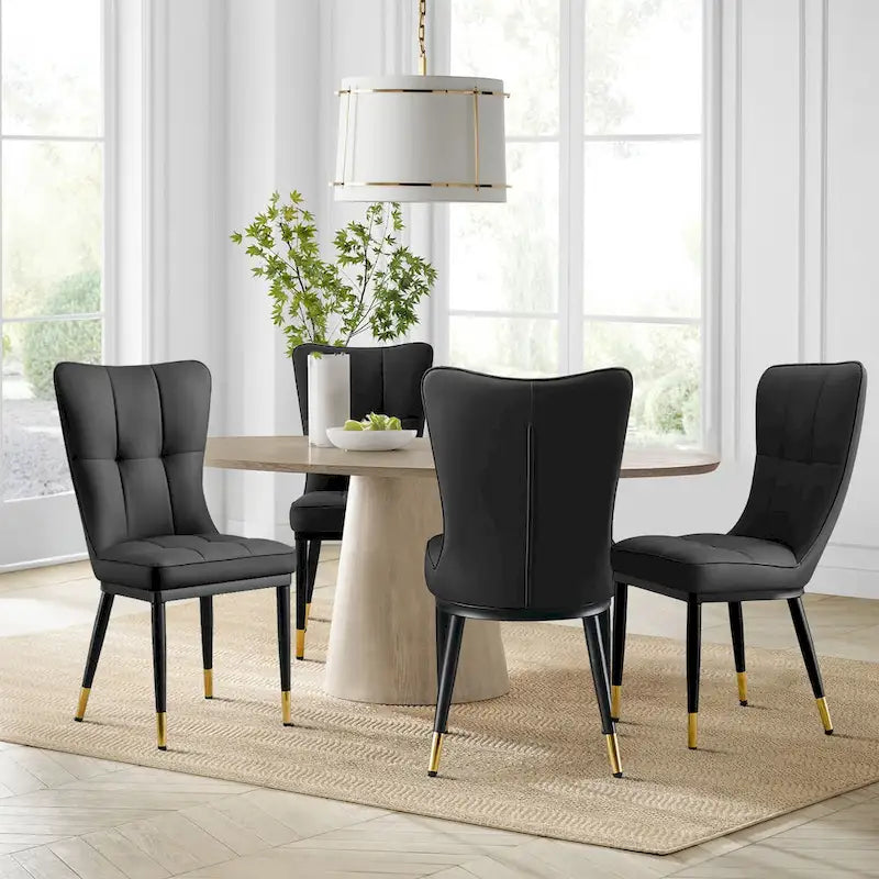 Lot de 2 chaises de salle à manger en similicuir