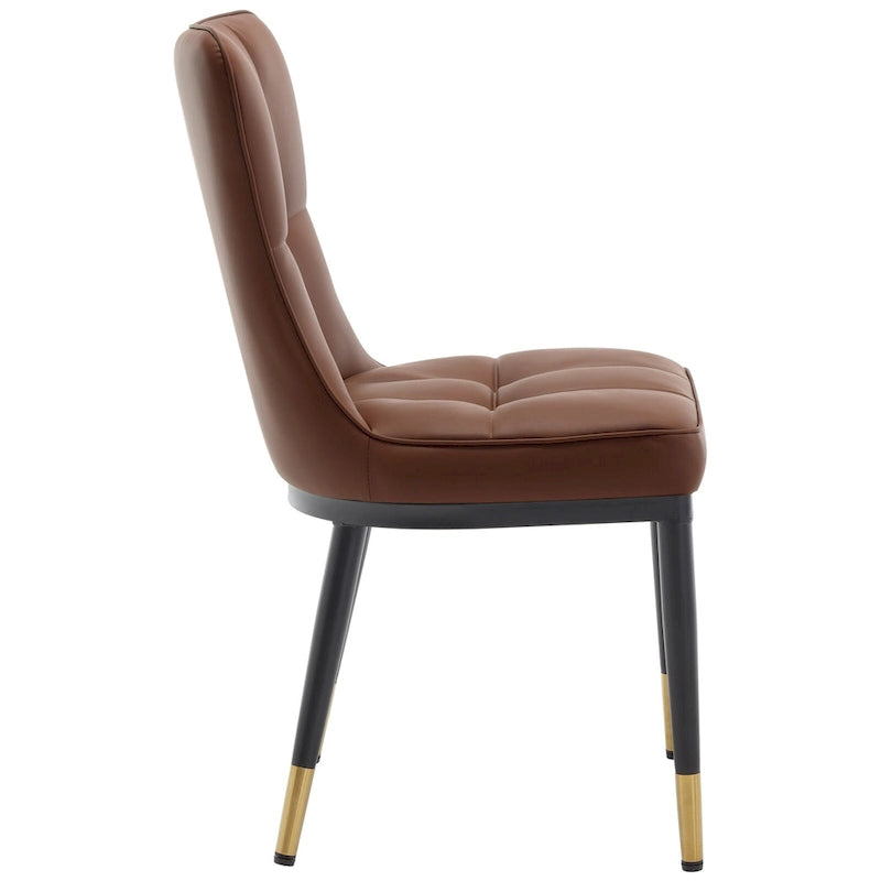 Lot de 2 chaises de salle à manger en similicuir