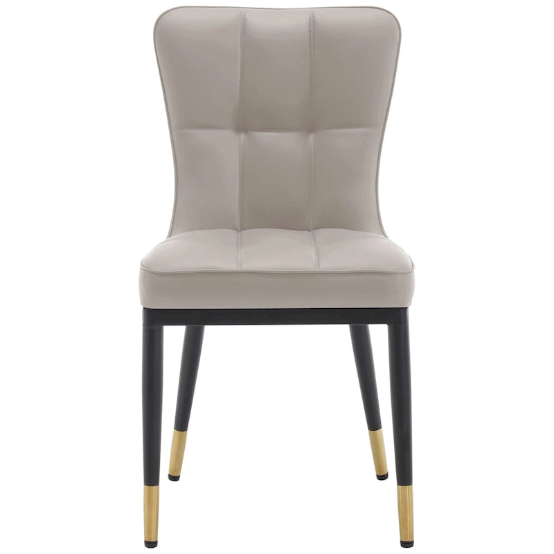 Lot de 2 chaises de salle à manger en similicuir