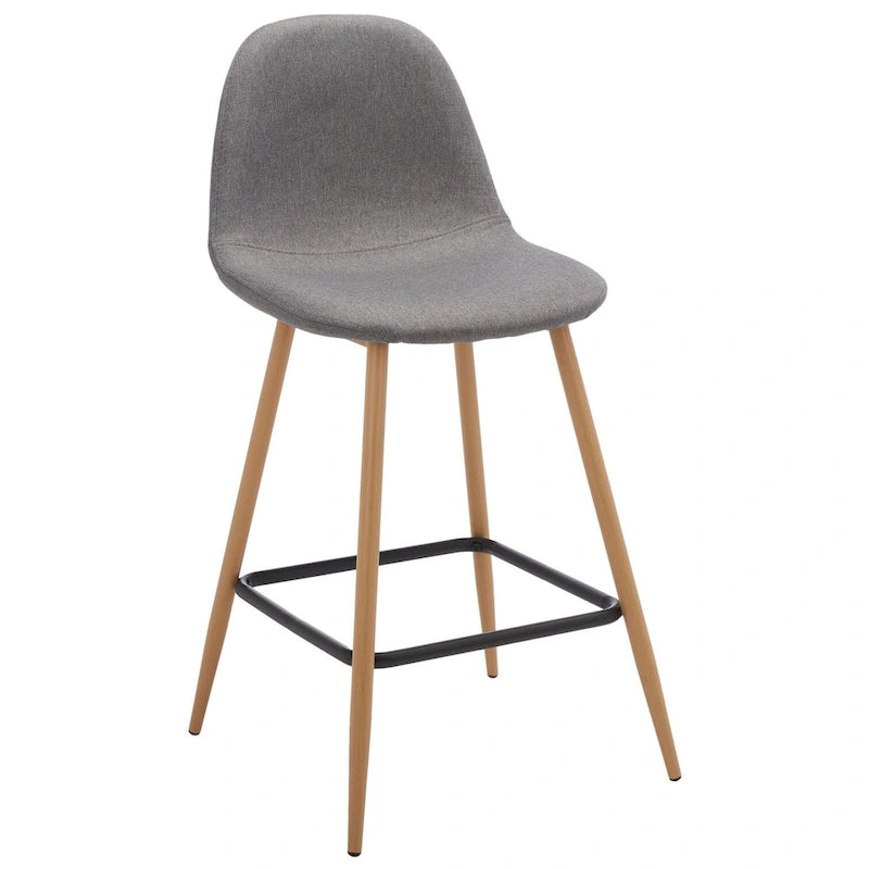 Tabouret de comptoir moderne de 23 pouces - 19,3 l x 16,5 P x 23 H - 19 l x 17 P x 35 H
