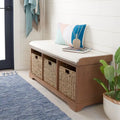 Banc de rangement gris/blanc - 47 x 16,1 x 19,9 - 47 L x 16 P x 20 H