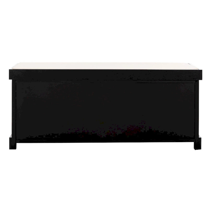 Banc de rangement gris/blanc - 47 x 16,1 x 19,9 - 47 L x 16 P x 20 H