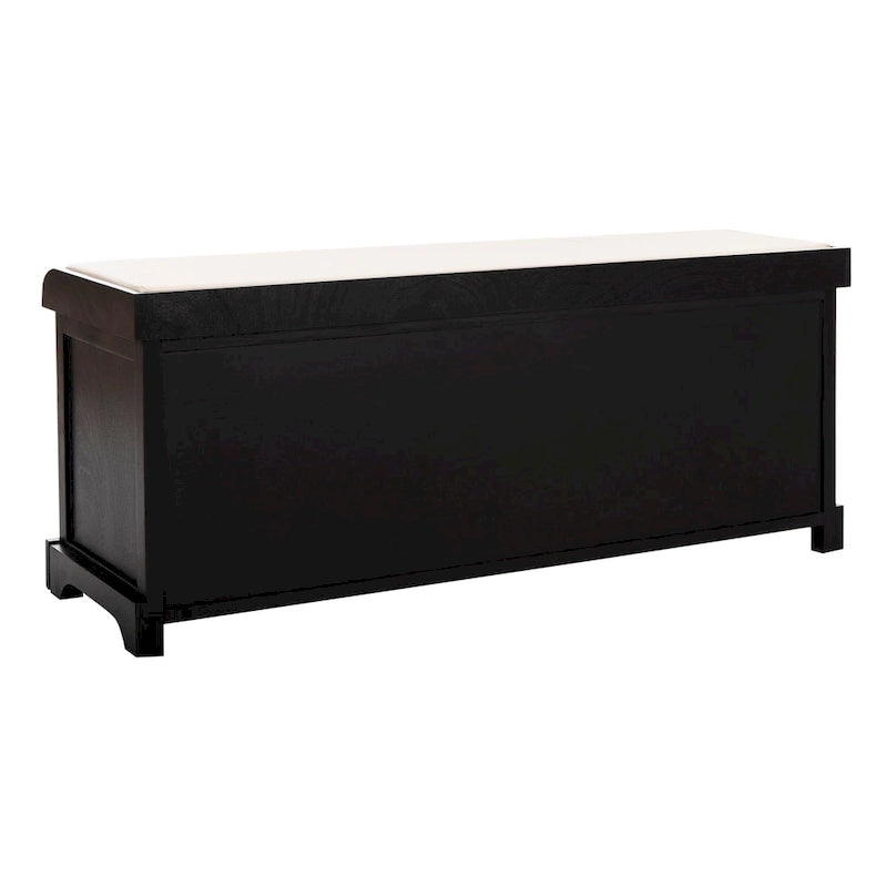 Banc de rangement gris/blanc - 47 x 16,1 x 19,9 - 47 L x 16 P x 20 H