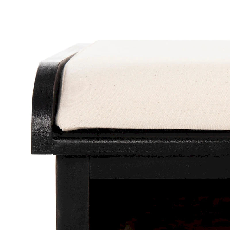 Banc de rangement gris/blanc - 47 x 16,1 x 19,9 - 47 L x 16 P x 20 H