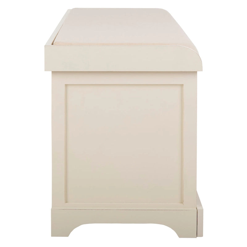 Banc de rangement gris/blanc - 47 x 16,1 x 19,9 - 47 L x 16 P x 20 H