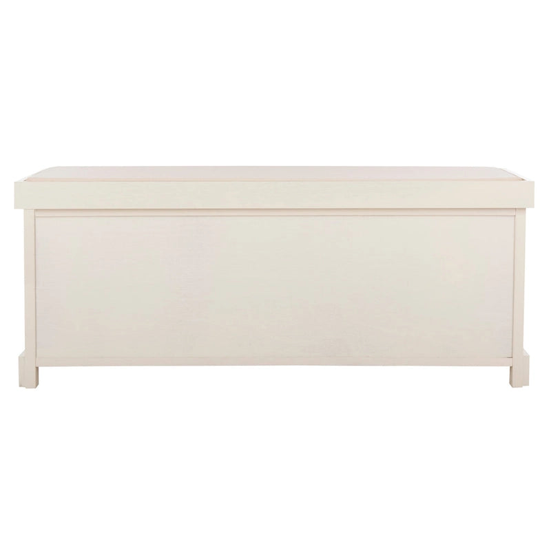 Banc de rangement gris/blanc - 47 x 16,1 x 19,9 - 47 L x 16 P x 20 H