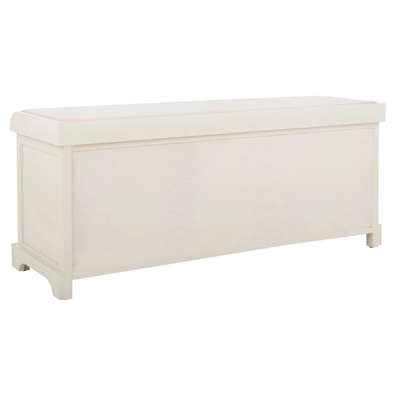 Banc de rangement gris/blanc - 47 x 16,1 x 19,9 - 47 L x 16 P x 20 H