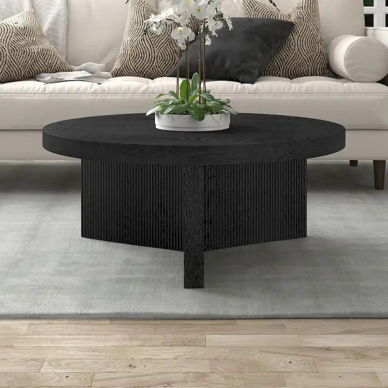 Table basse ronde de 91 cm de diamètre - 91 cm de diamètre