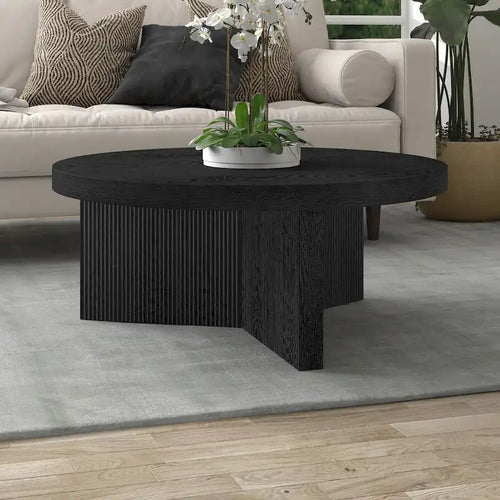 Table basse ronde de 91 cm de diamètre - 91 cm de diamètre