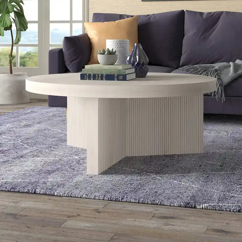 Table basse ronde de 91 cm de diamètre - 91 cm de diamètre